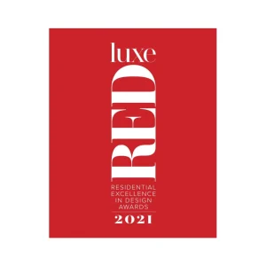 Luxe Red Residential Excellence in Design Awards Winner