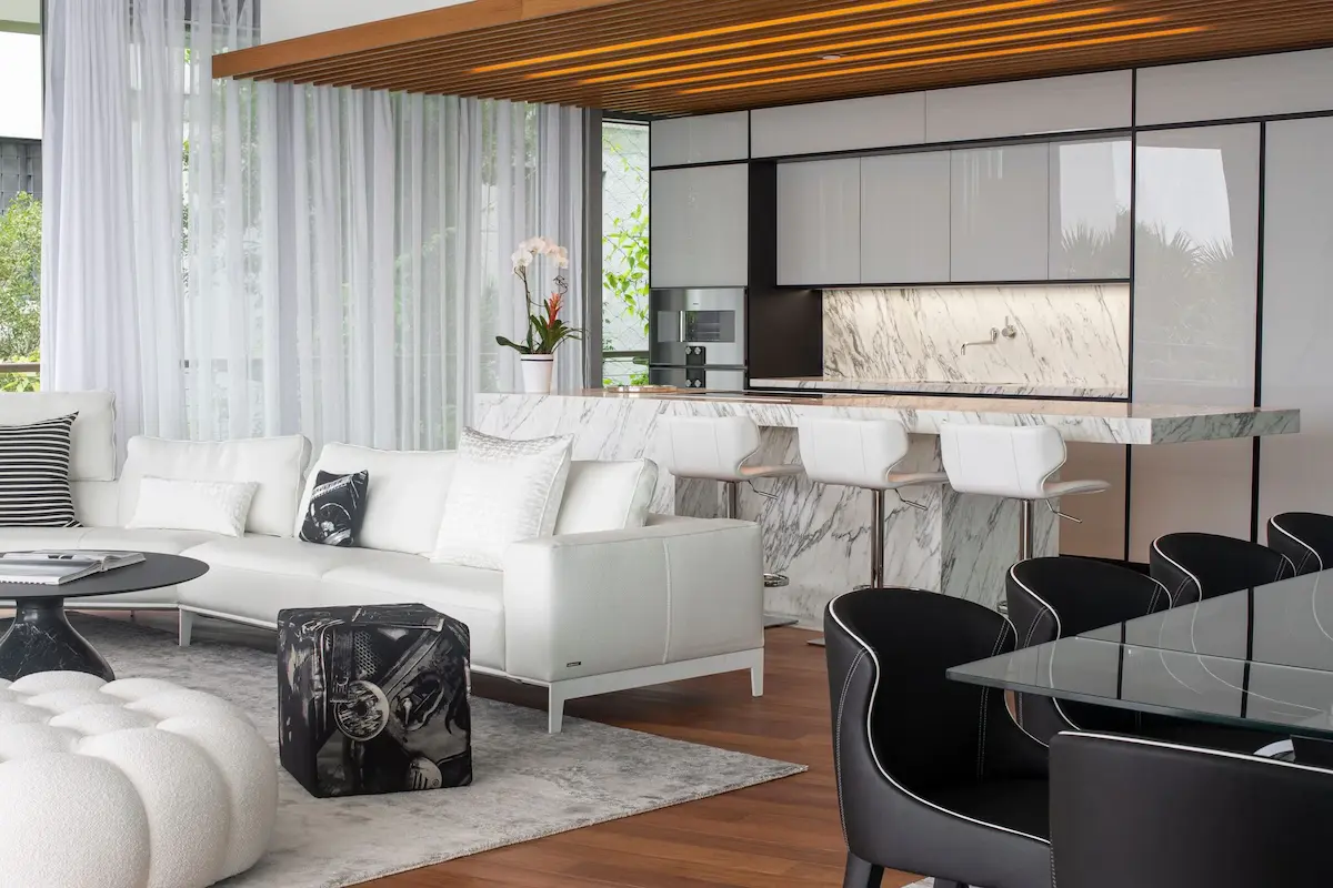 Interior Colors Used in Open Concept Luxury Homes