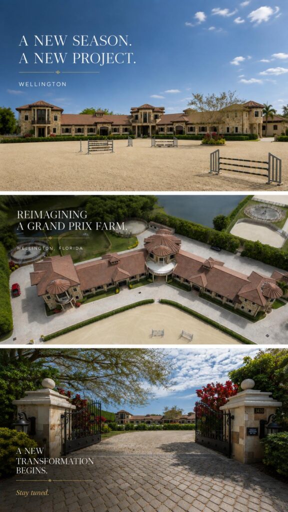 Rendering of a French chateau-inspired residence by International Designers in Wellington, Palm Beach County